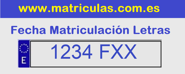 Matricula FXX